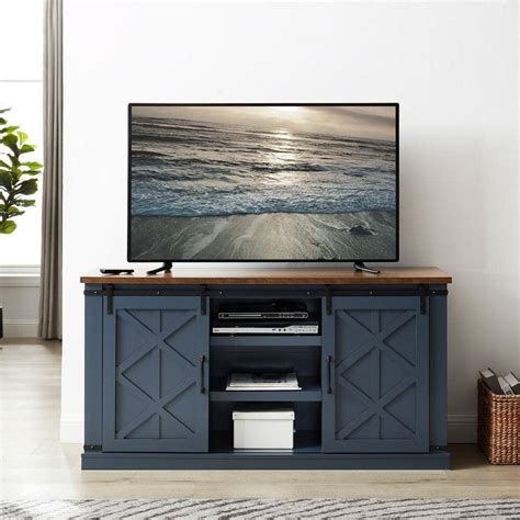 navy tv stand